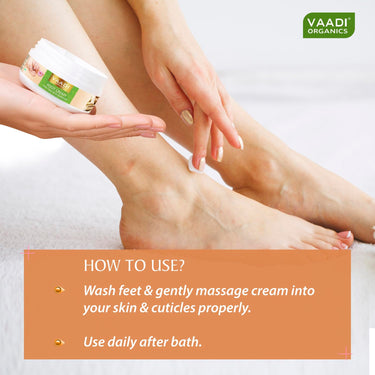 Vaadi Herbals Foot Cream, Clove and Sandal Oil, 30g x 3